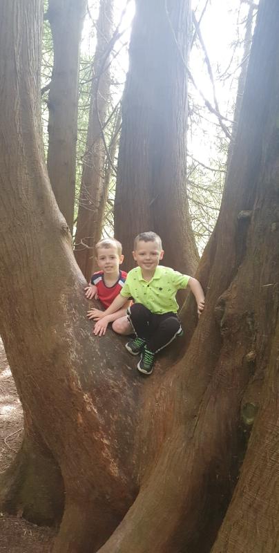 Micheal and Aidan having a great day in Parkanaur.βοΈ