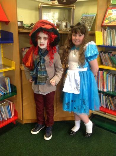 The Mad Hatter and Alice