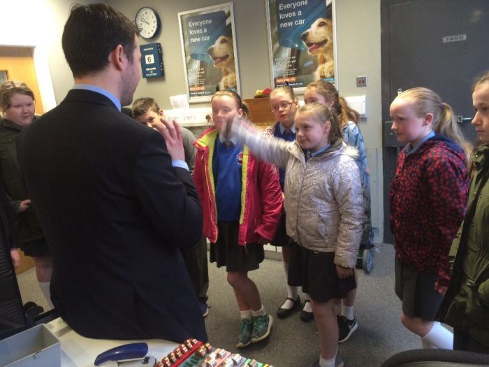 P7 pupils get access to the safe!