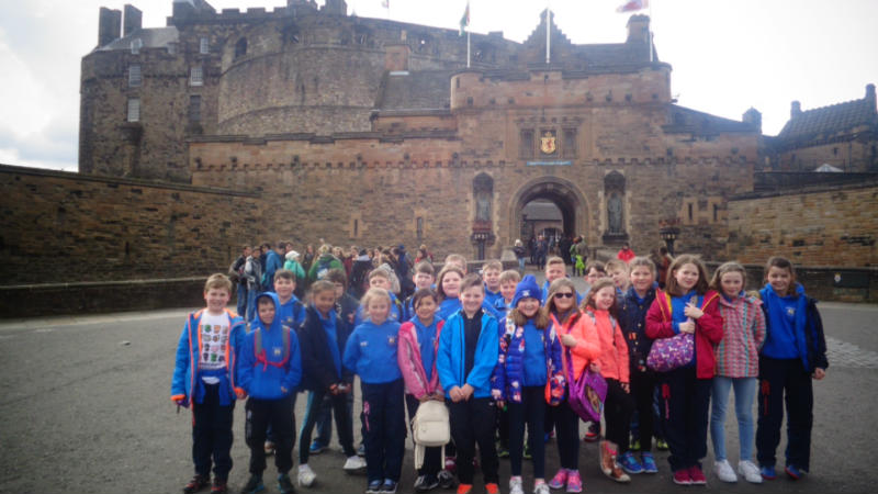 Outside Edinburgh Castle