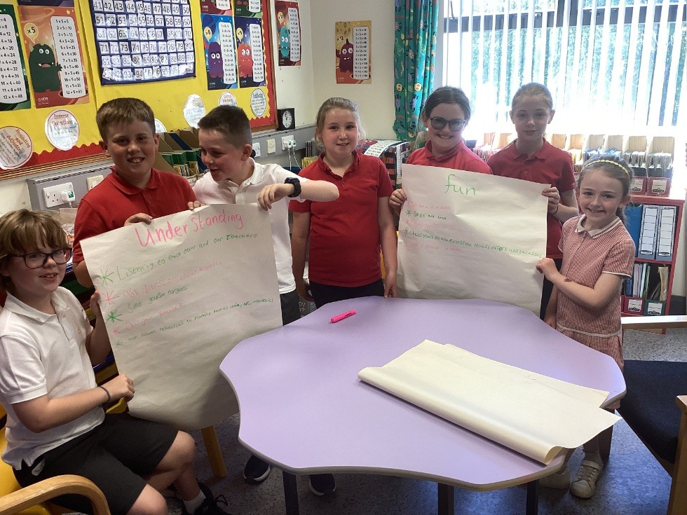Working on the behaviours to match our school values.