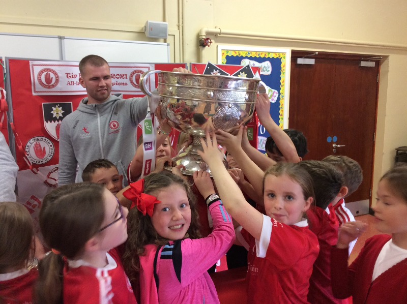 Celebrating with Sam Maguire!