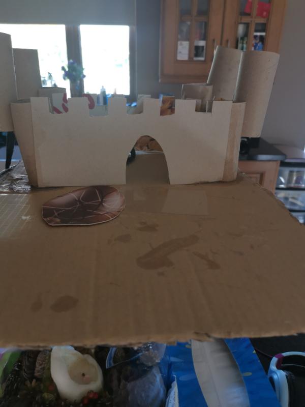 Noah's cool castle. Well done Noah!