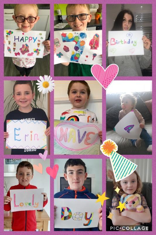 A special birthday message For Erin. So lovely!