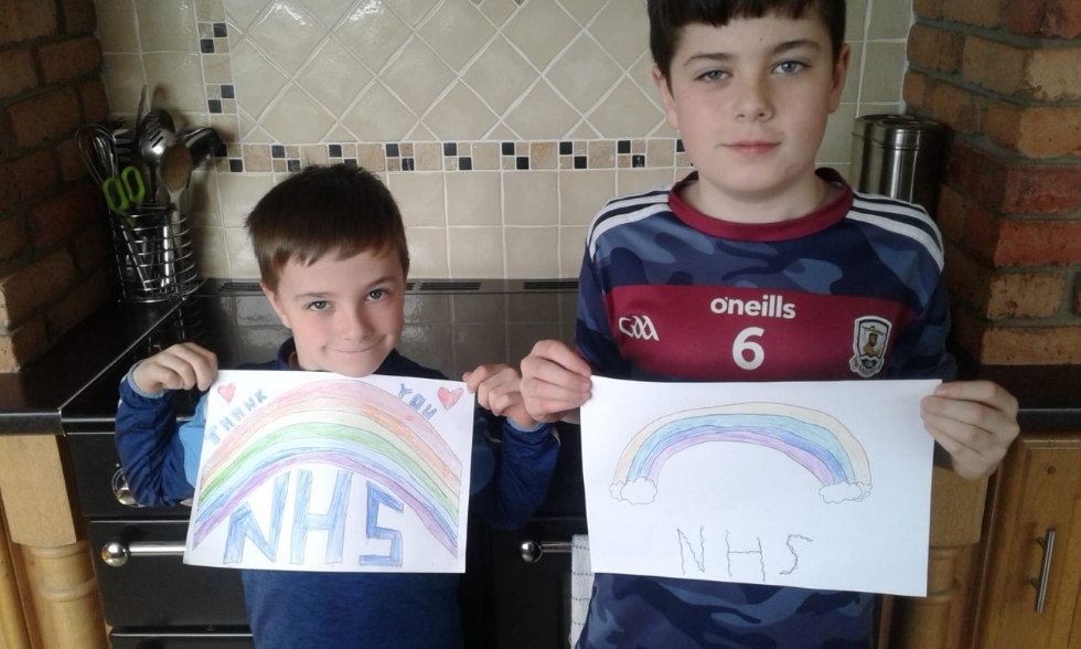 Moneynick Primary School pupils and staff thank our NHS Staff.