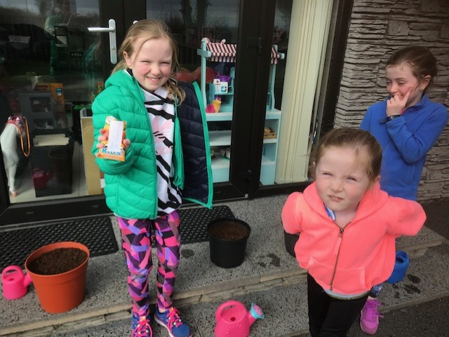 Girls, well done on completing the sunflower challenge!