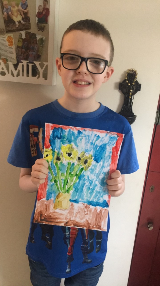 A beautiful picture of Van Gogh's Sunflowers.