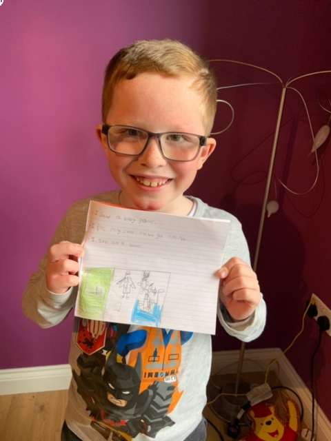 Keeping up with home learning.