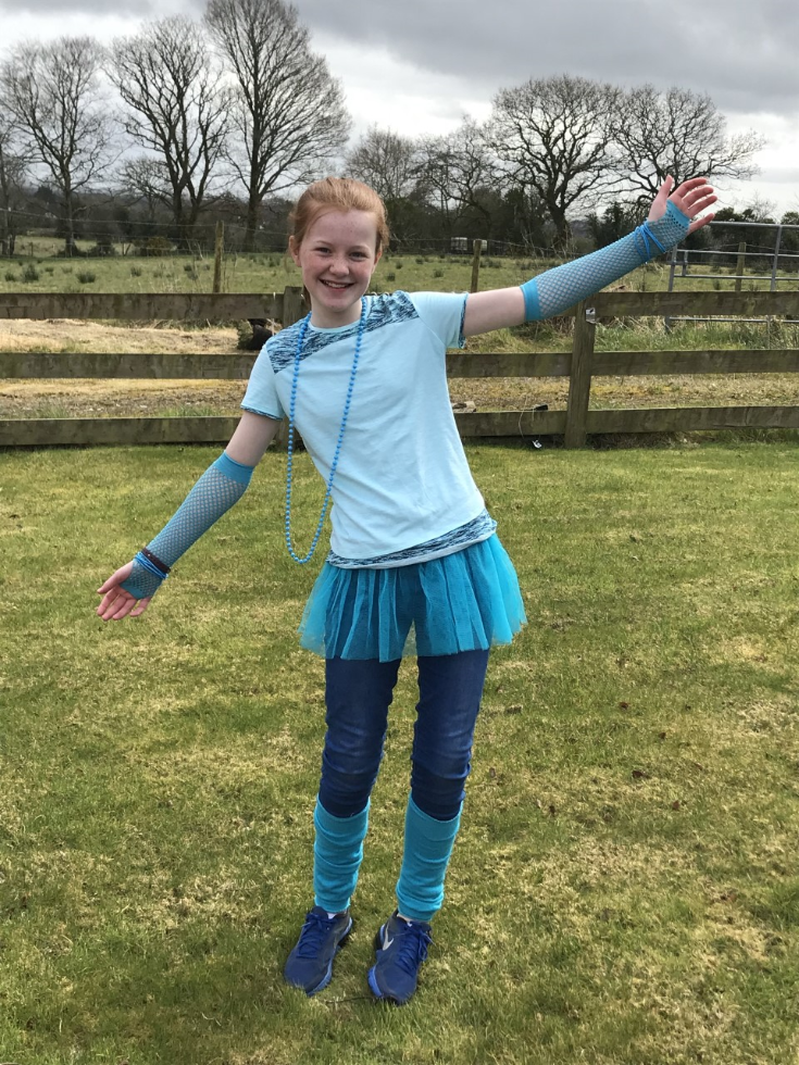 You look amazing. Thumbs up for Autism Awareness Day.
