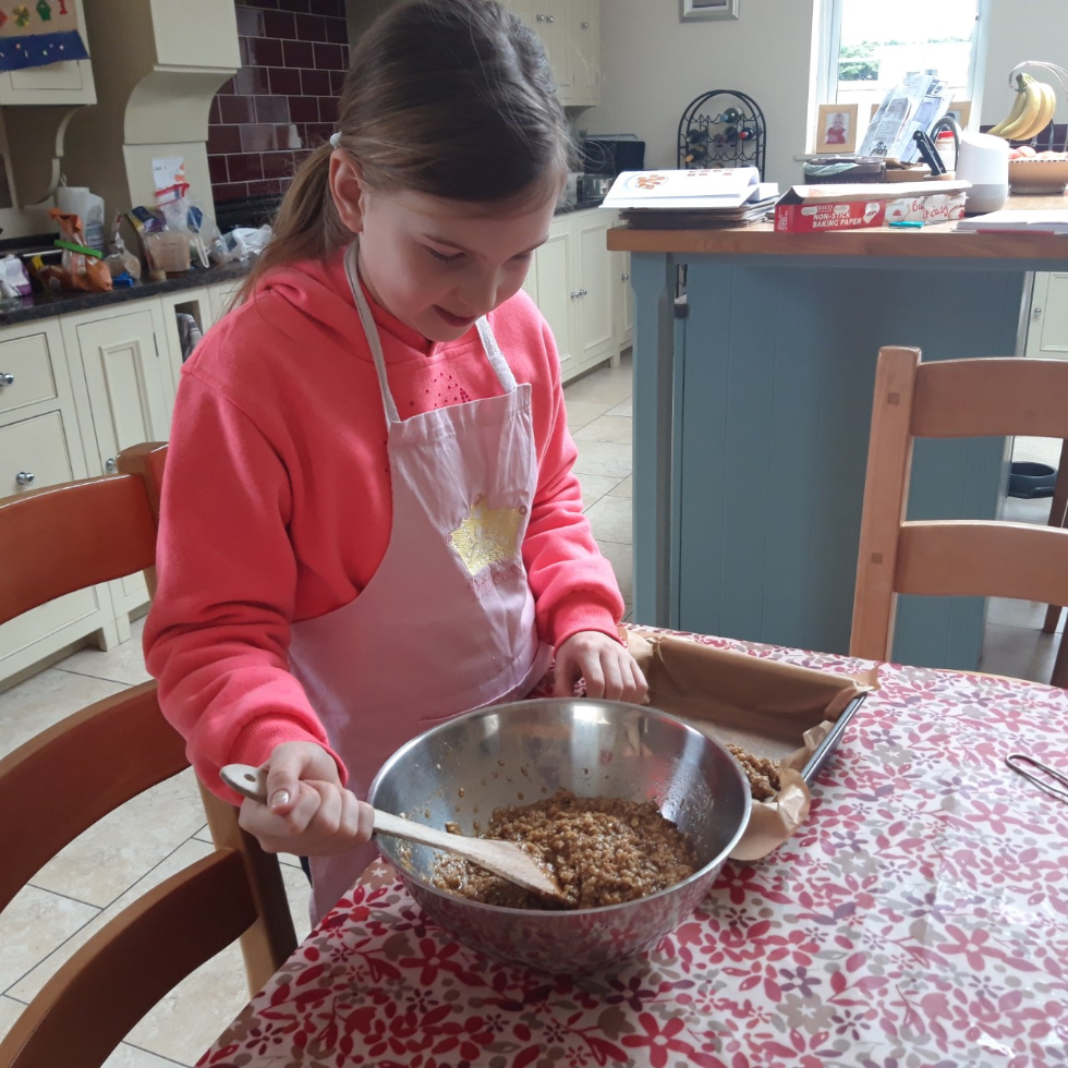 Yummy. We will have a Moneynick Bake Off when we return to school. #Getbaking