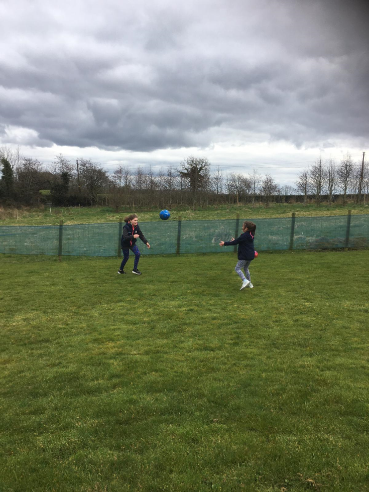 Girls a great picture of GAA at its best. Up the Saffrons.