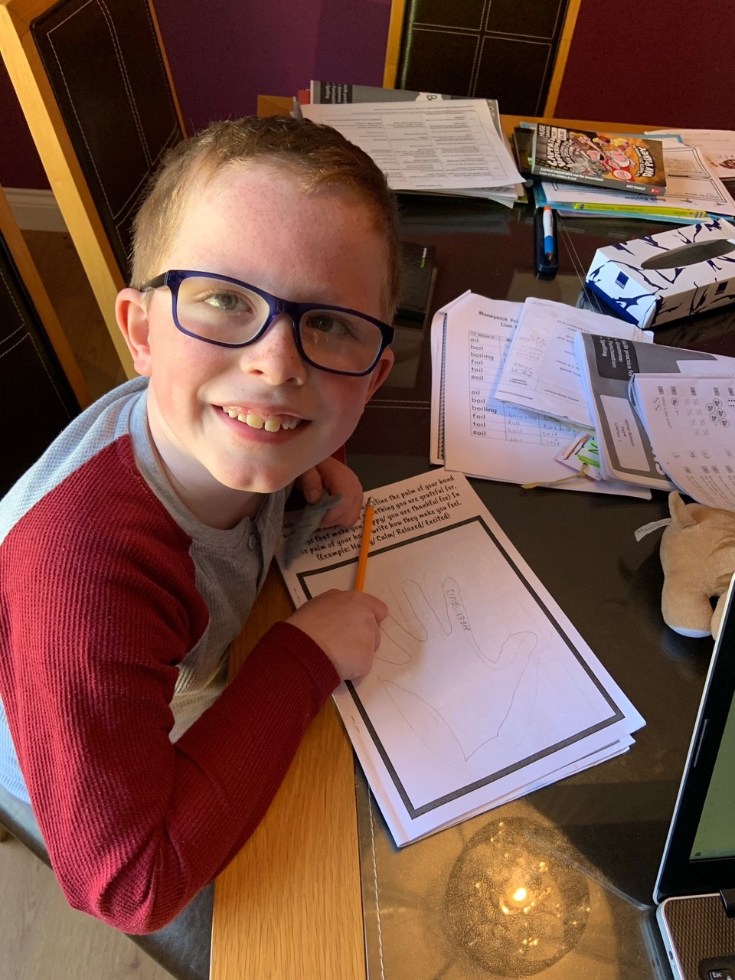 A great start to Term 3. #homelearning🖐