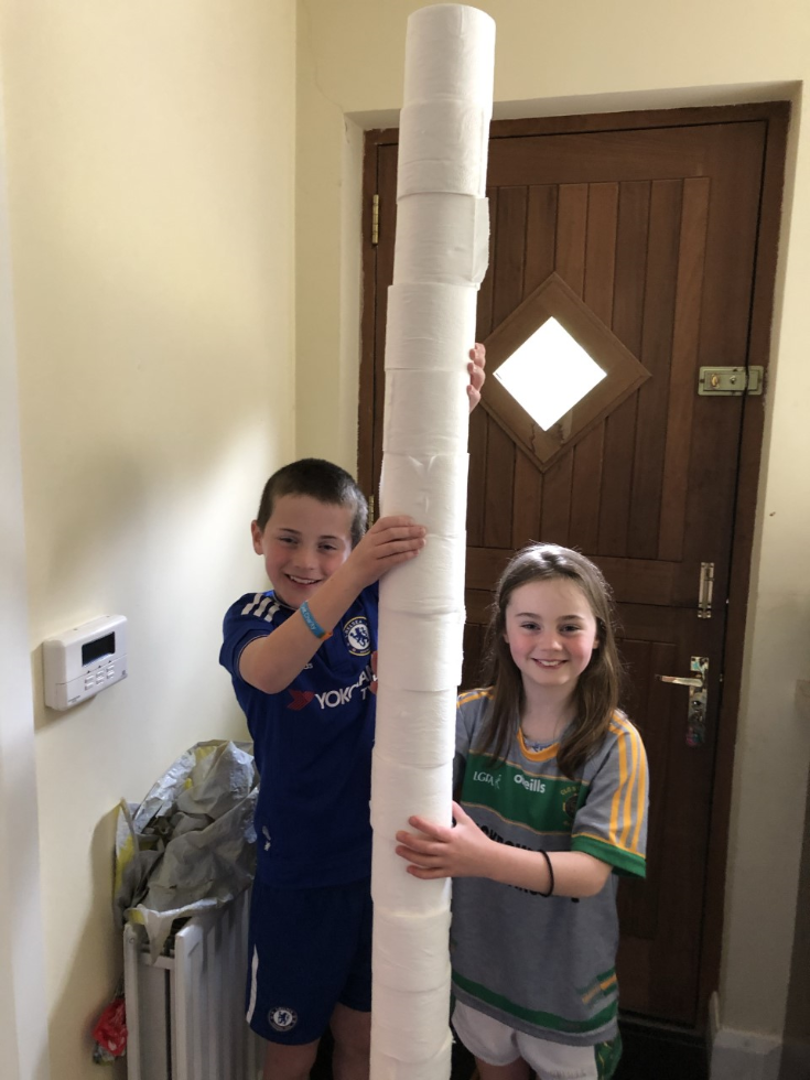 Not stock piling, helping at home with the twins!