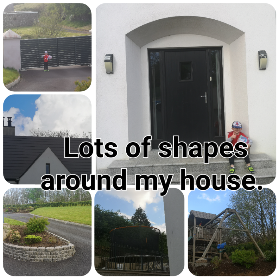 Using our 'maths eyes' we can see lots of shapes at home. I love your PicCollage. #challenges