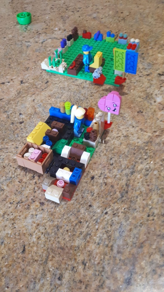 Cliodhna's lego ice-cream shop and grocery store! My favourite flavour is mint choc chip! Which is your favourite?