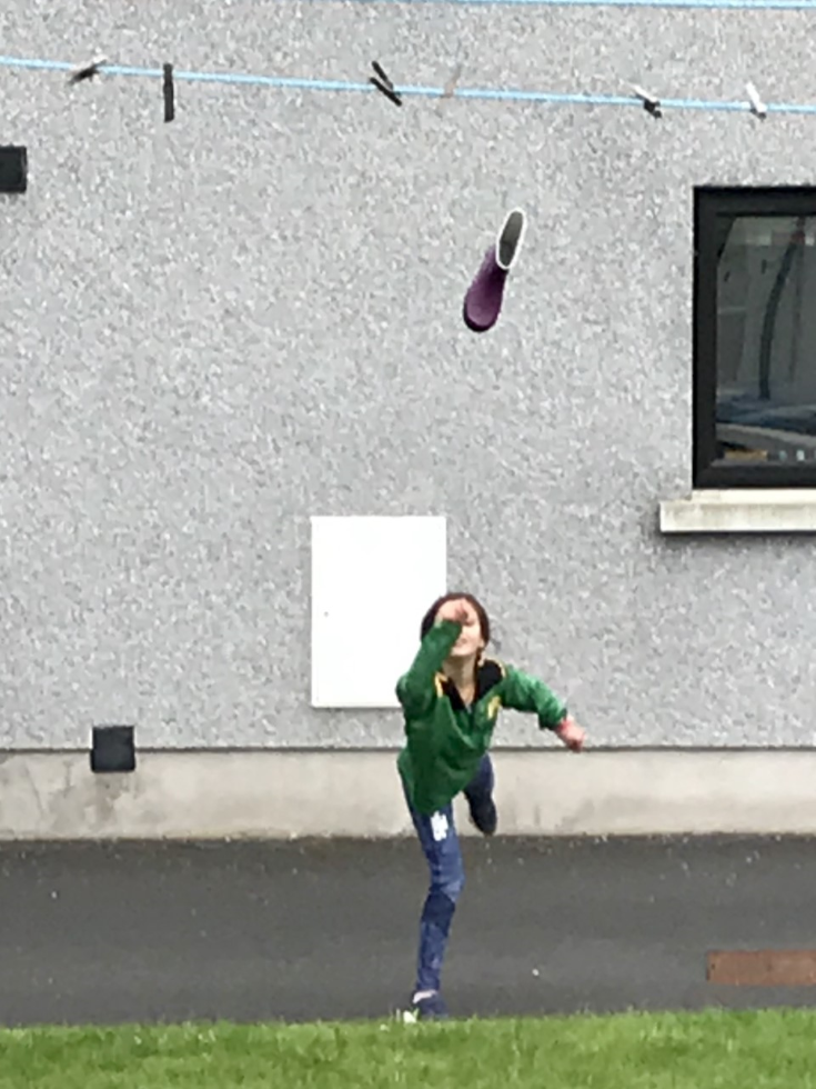 What a throw. Up,Up and Away!