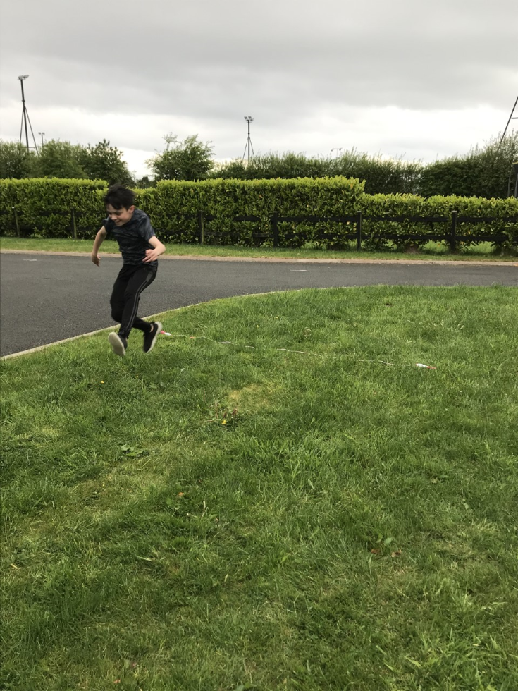 The long jump in action.