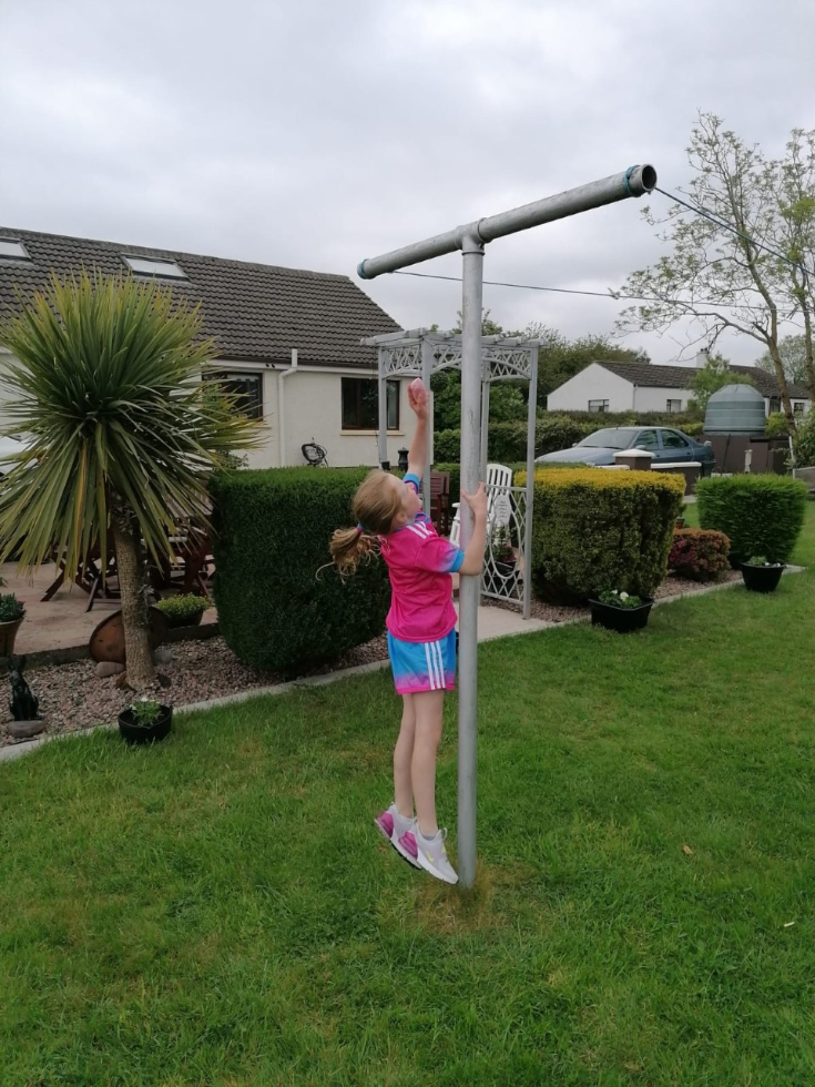 The High Jump. Look how far you are of the ground!
