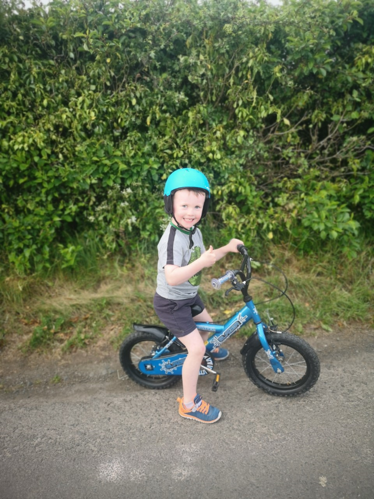 Out with mummy on our bikes. #Sustrans