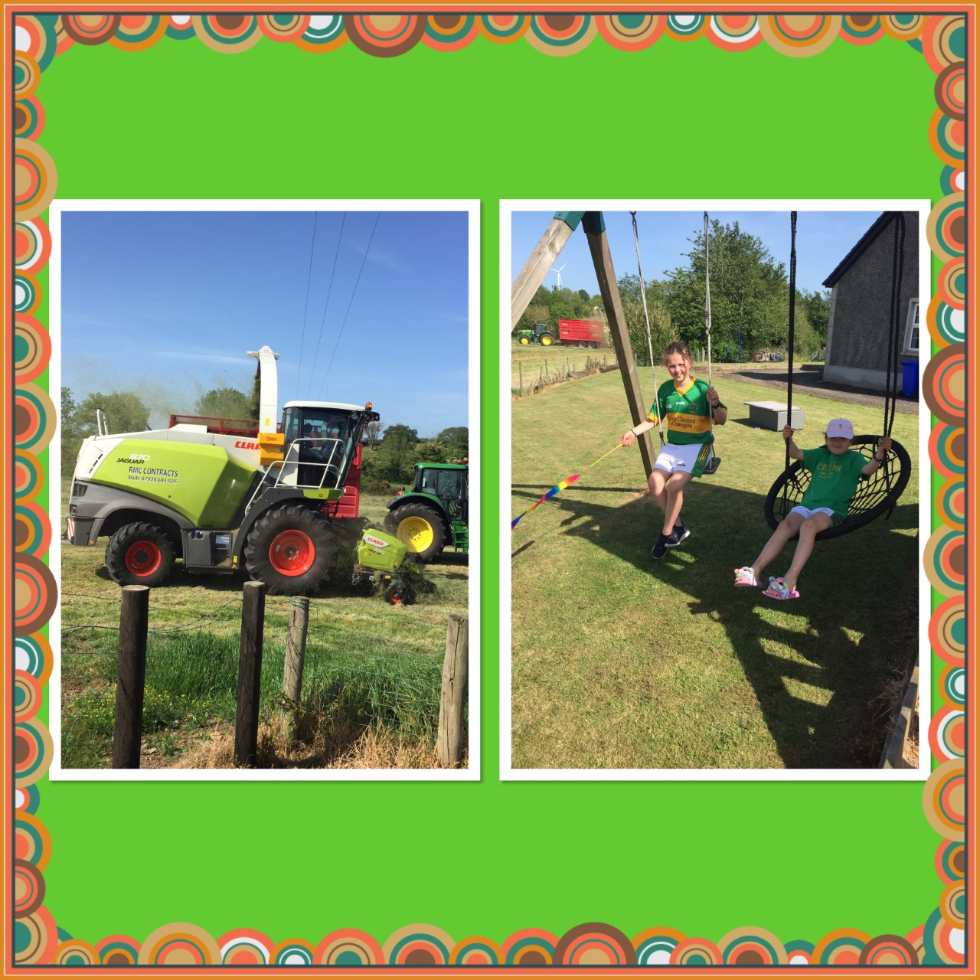 There is nothing like the fresh smell of cut grass and running through the fields. #sunnydays