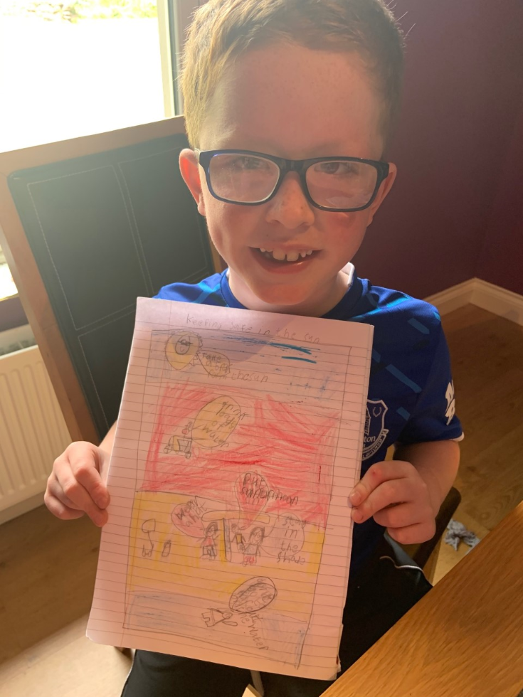 Fantastic art skills! #sunsafety