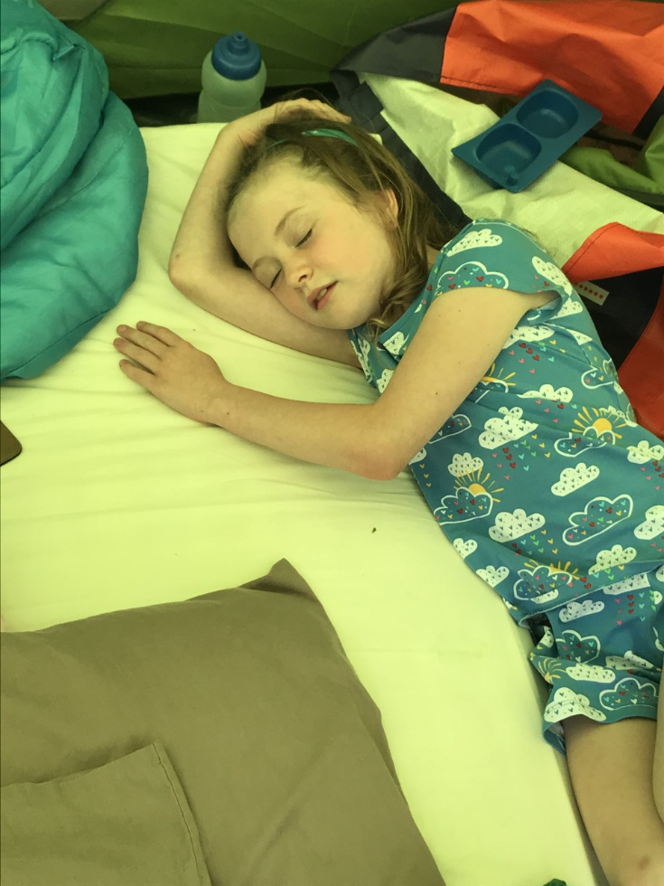 Tired after a long day of fun!