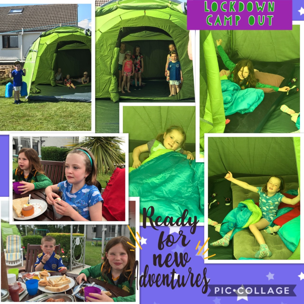 What a cool PicCollage of a cool camp out!