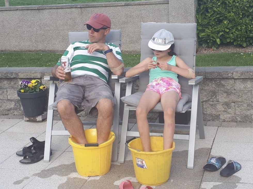 Cooling off on a hot day!