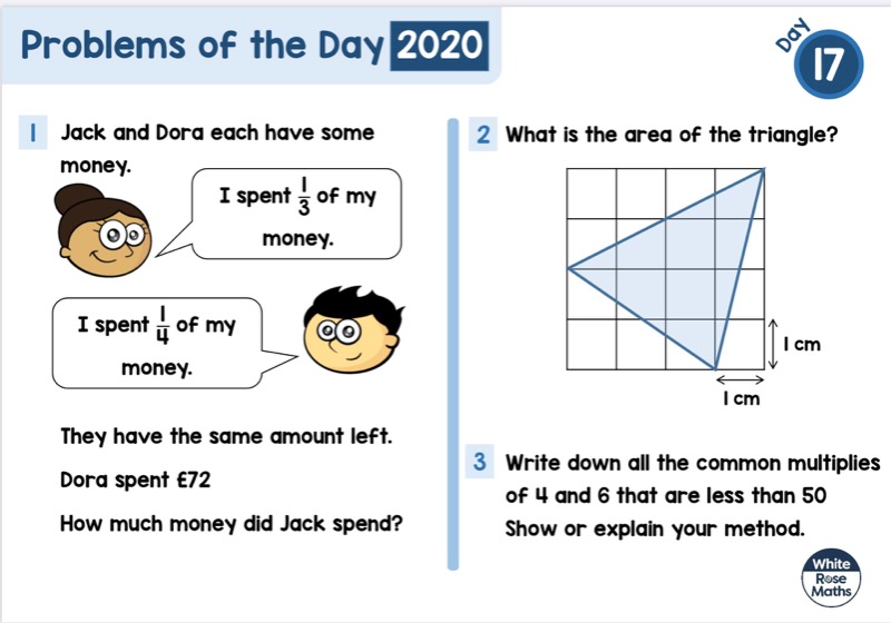 ks2 problem solving 3 answers