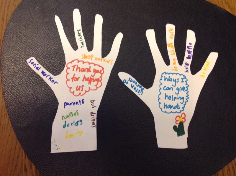 “Helping Hands Activity” Thank you to everyone in our community who