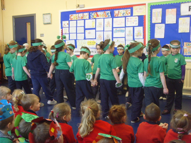 St. P Assembly KS1 P2 2014  Irish dancers