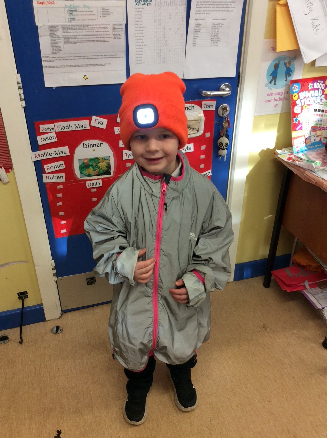 I keep bright and safe at night.