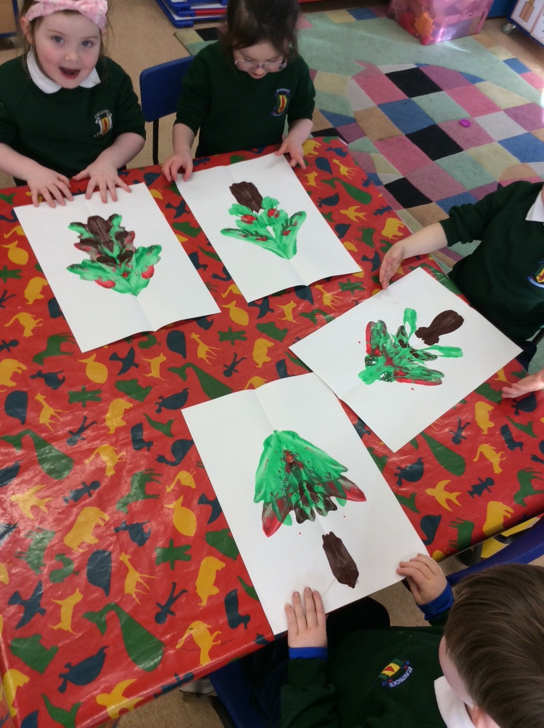 Wow look at our Christmas trees.