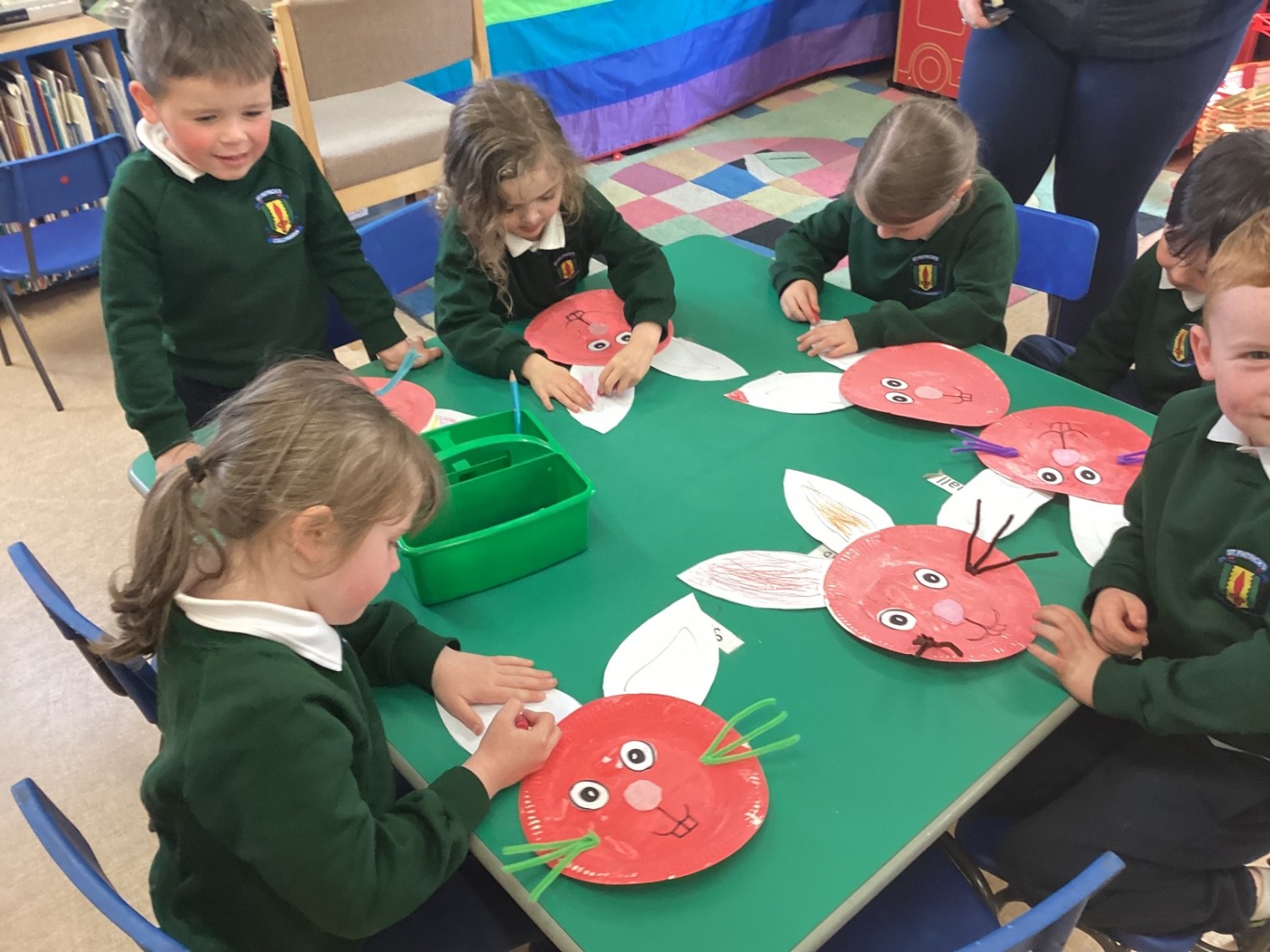 We loved making our own Easter Bunny masks.