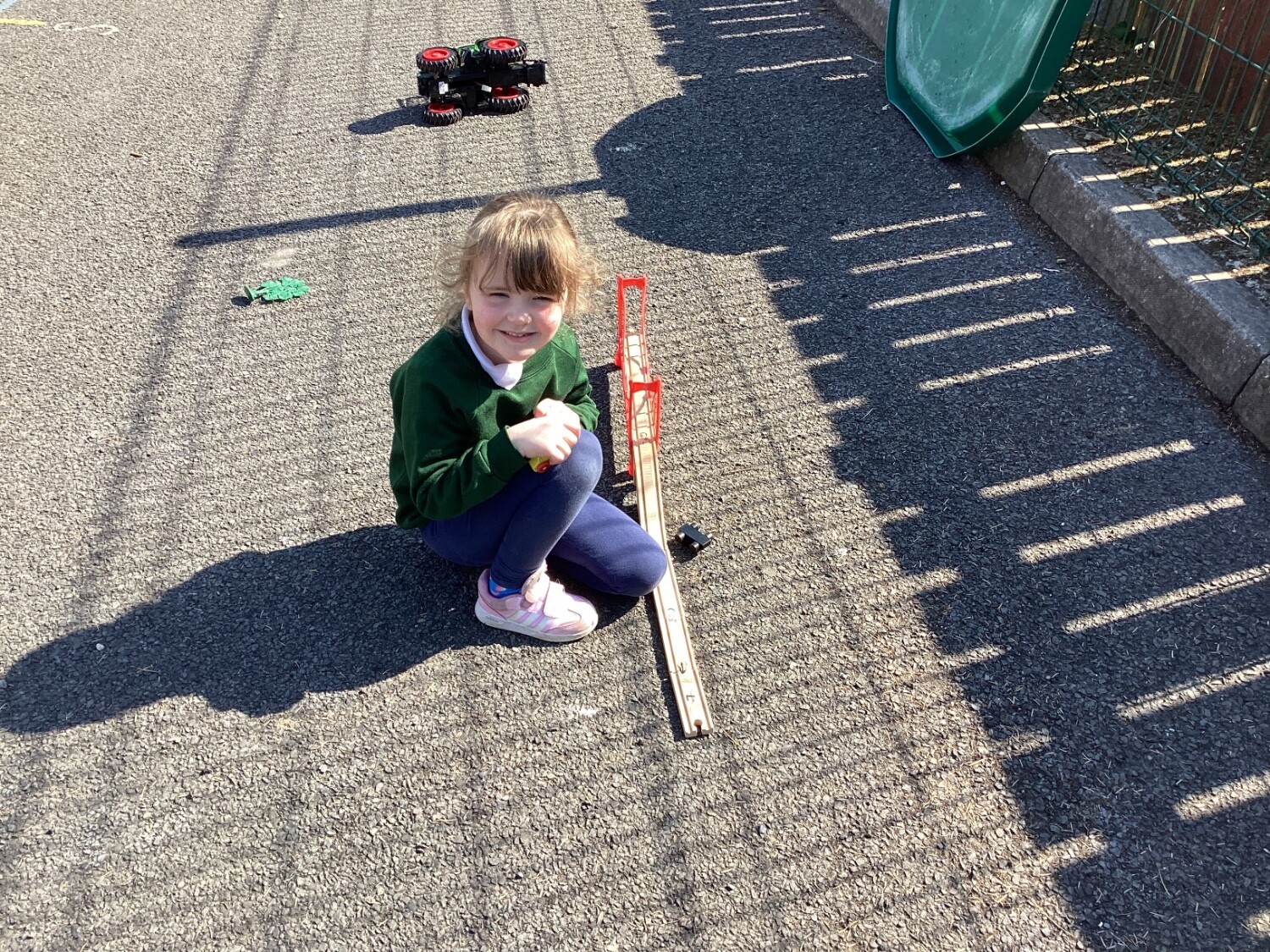 Look at my long bridge that I built today.