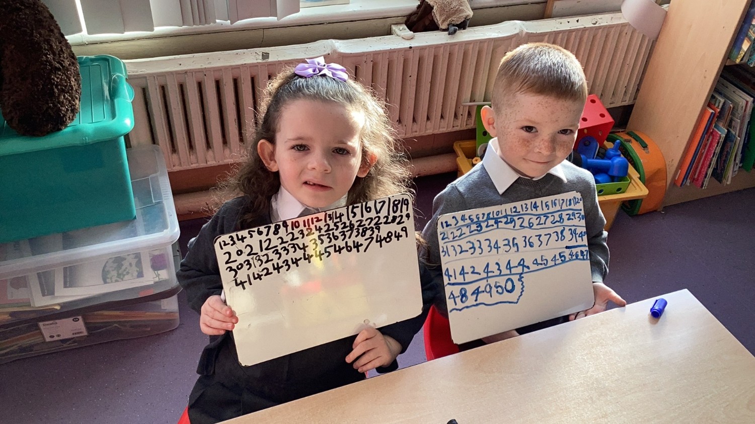We can count all the way up to 50!