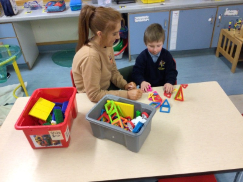 Staff help model and develop simple play opportunities for pupils, promoting regulation.
