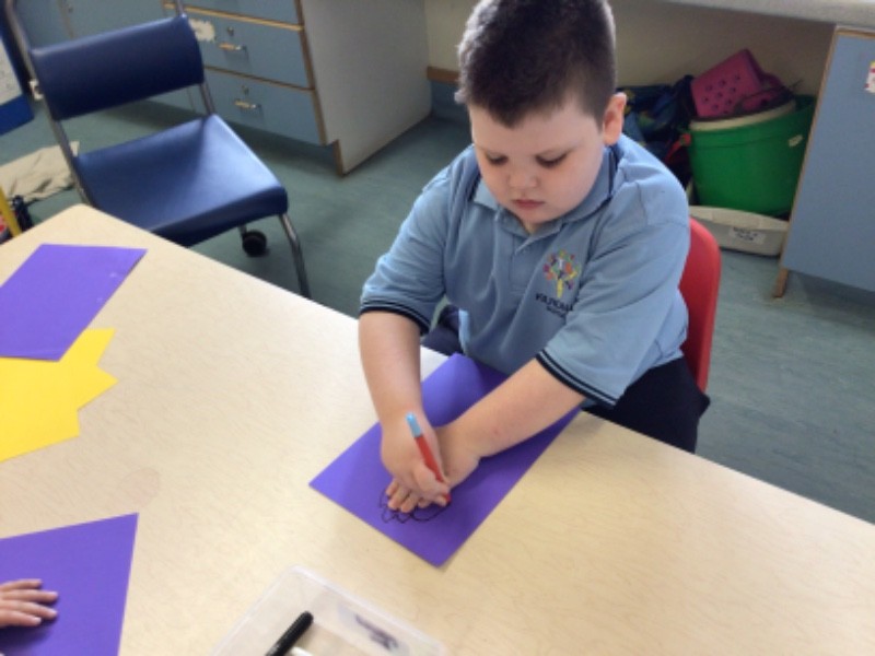 Promoting independence with art activities.