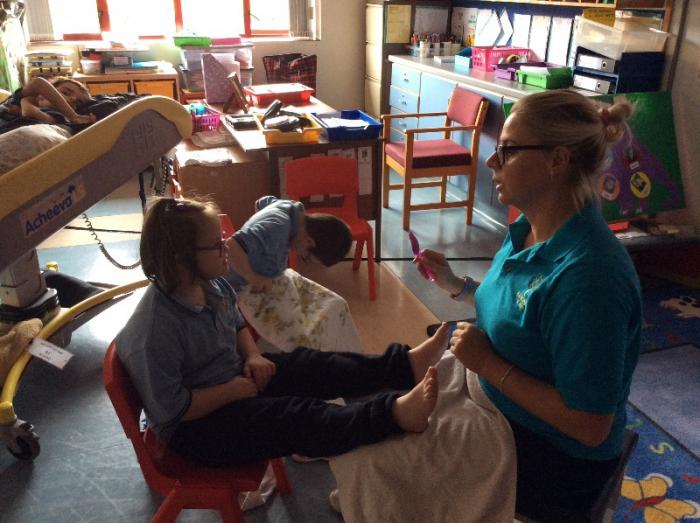 Using sensory communication to build on my speaking skills.