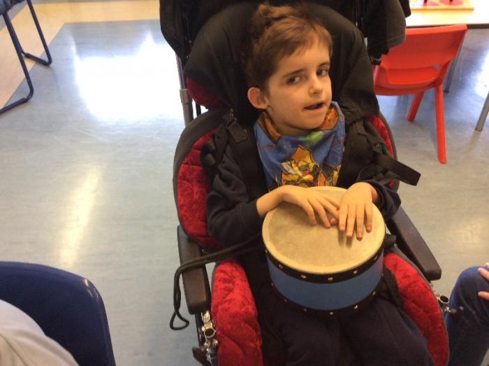 Listen to me play the drum.