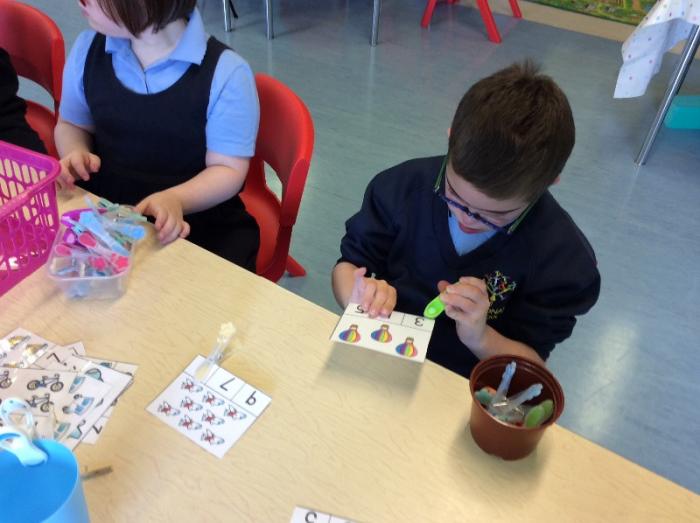 Numeracy and fine motor skills.