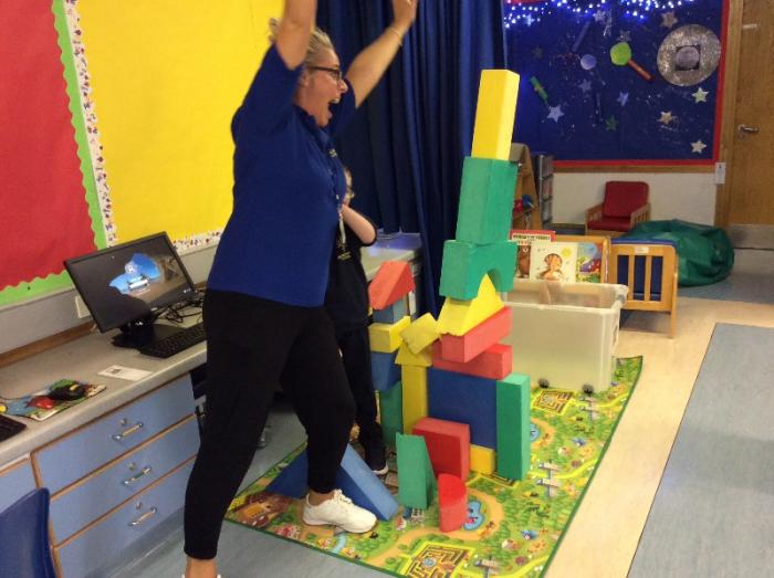 “Oh no, Miss Reid, don't knock it down!â€