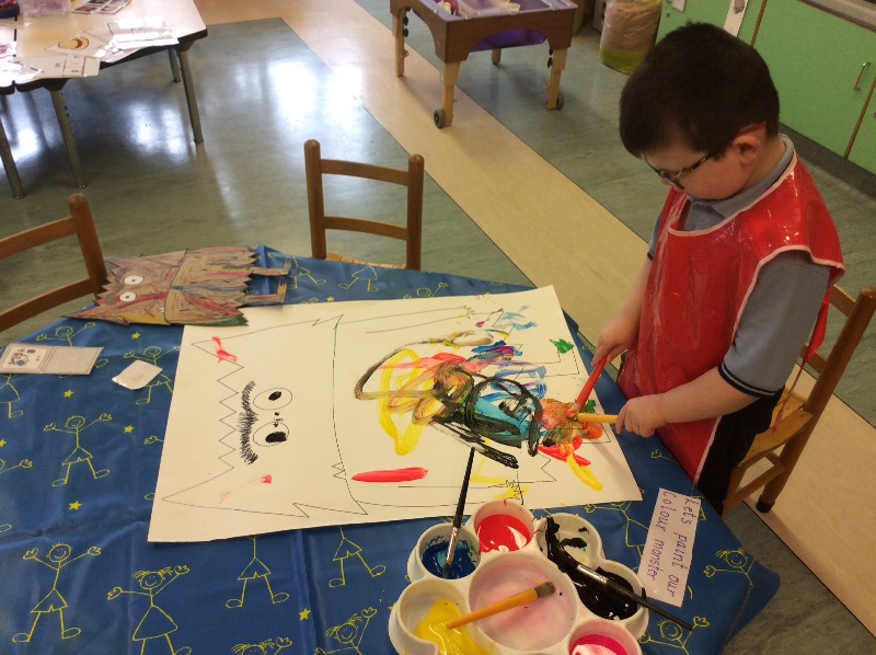Our colour monster is looking very confused.