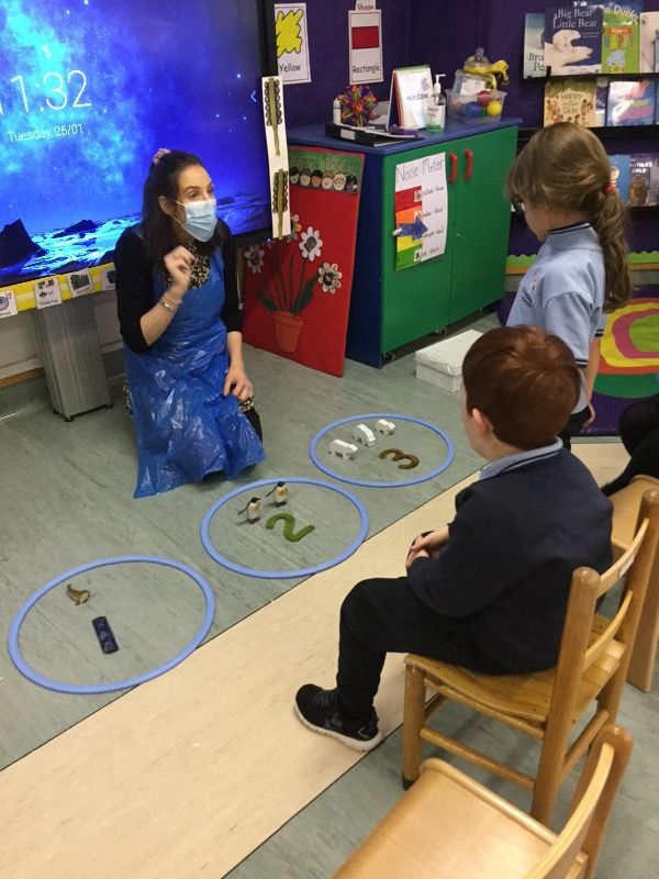 We were able to make sets using our Arctic animals.