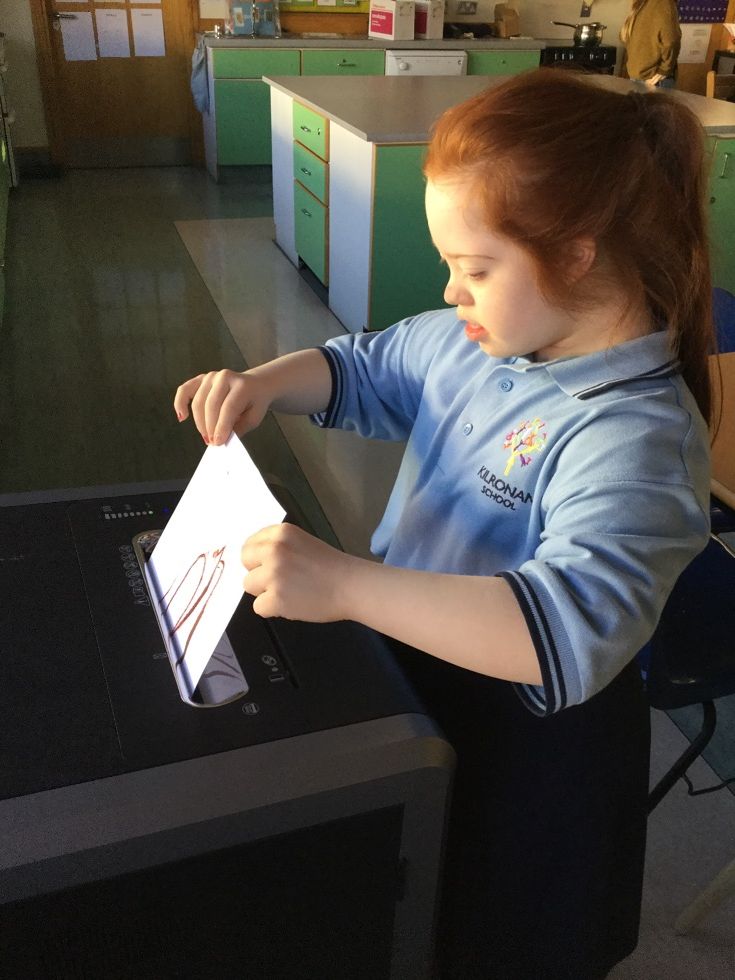 Assisting the office staff by using the shredder.