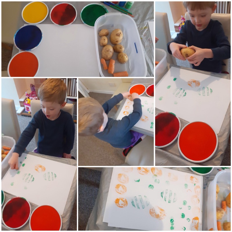 Fabulous vegetable printing!