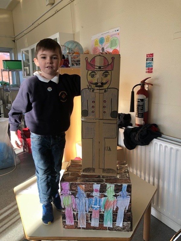 How wonderful this First Class pupil's art piece is!