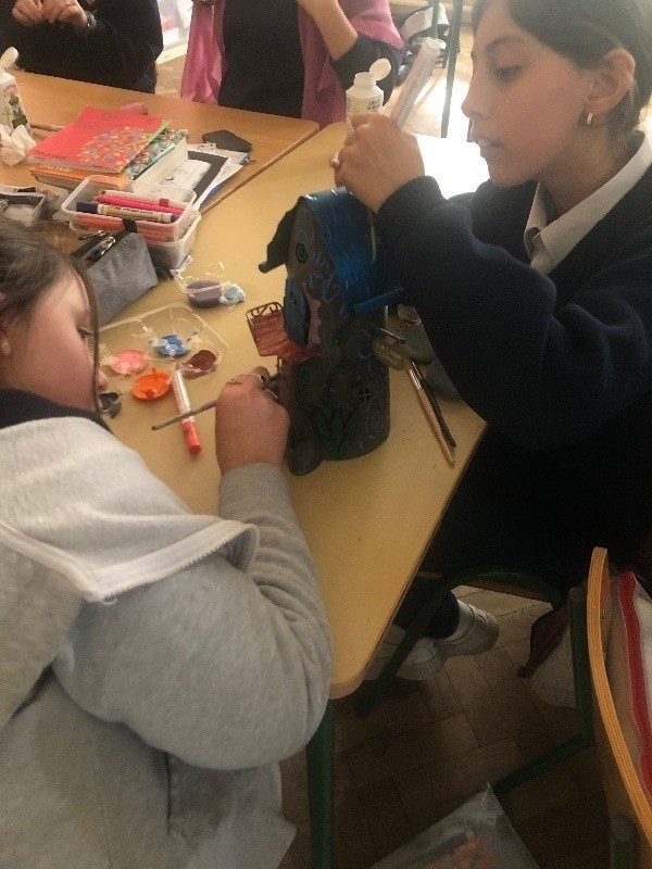 We enjoyed redecorating and personalising the old Fairy Houses !