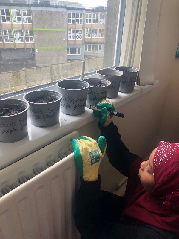 We made sure to label every plant pot!