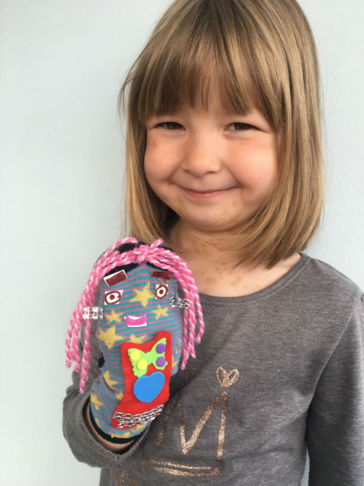 Sienna's sock puppet